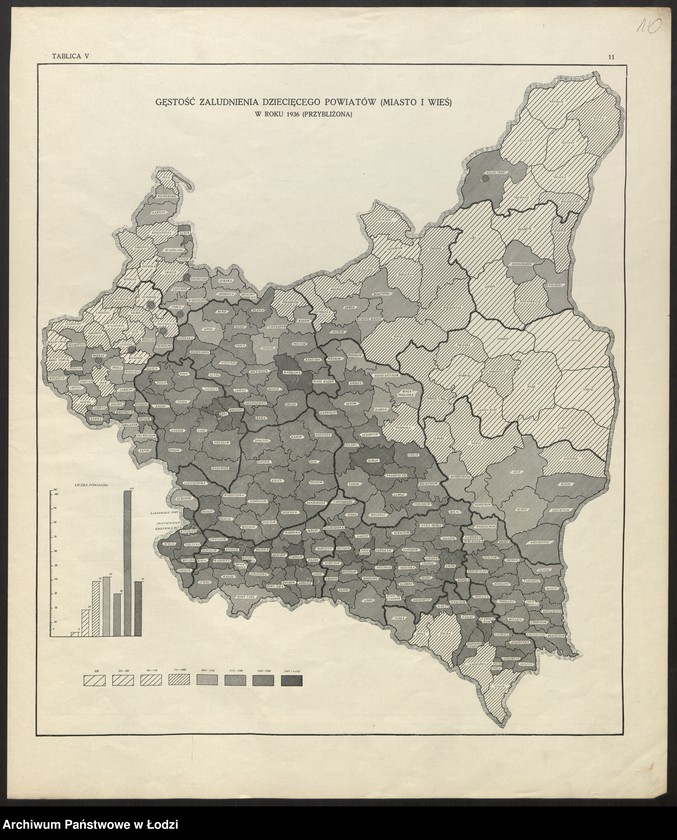 Obraz 12 z jednostki "Atlas szkolnictwa powszechnego Rzeczypospolitej Polskiej. Opracował Marian Falski, Warszawa 1929"