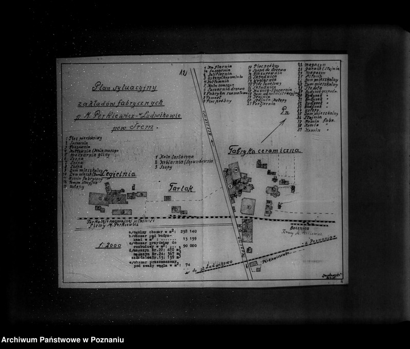 Obraz 16 z jednostki "Kwestionariusz Fabryki ceramicznej , cegielni i tartaku M. Perkiewicza w Ludwikowie powiat śremski"