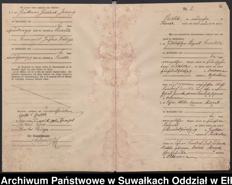 image.from.unit.number "[Heiraths-Haupt-Register des Königlichen Preussischen Standes-Amtes Bialla Kreis Johannisburg]"