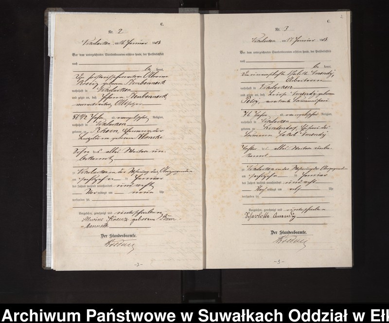 image.from.unit.number "Sterbe-Haupt-Register des Königlichen Preussischen Standes-Amtes Nikolaiken Kreis Sensburg"