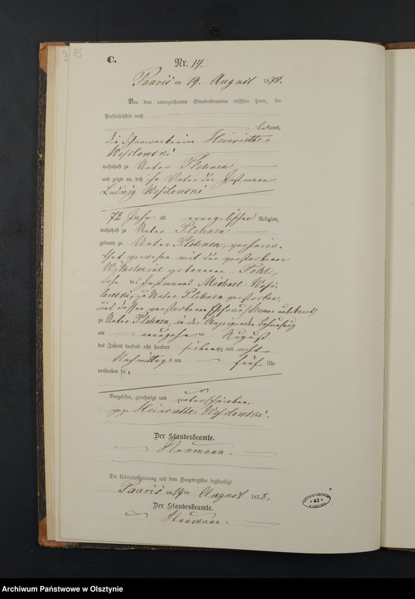 image.from.unit.number "Sterbe-Neben-Register Nr 1 - 41"