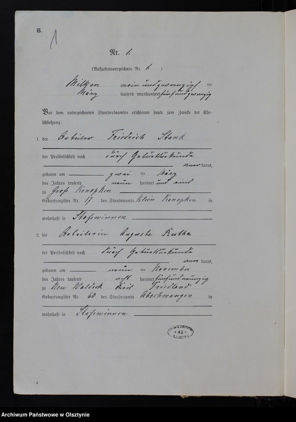 image.from.unit.number "Heiraths-Register/Neben-Register/ Nr 1 - 14"