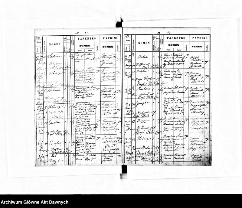 image.from.unit.number "Parafia: Baworów. Dekanat: Tarnopol. Księga metrykalna urodzeń dla wsi Grabowiec."