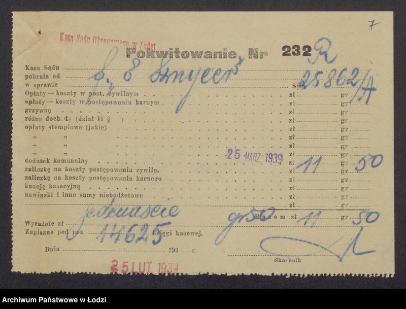 Obraz 9 z jednostki "Estera Sznycer – wyrób i sprzedaż towarów włokienniczych"