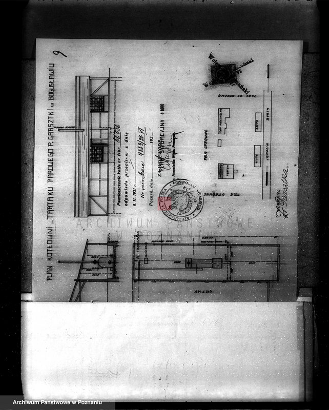 Obraz 16 z jednostki "Tartak w Bogusławiu pow. jarociński własność Fr. Garsztka nr woj. 3502 nr fabr. 66056"
