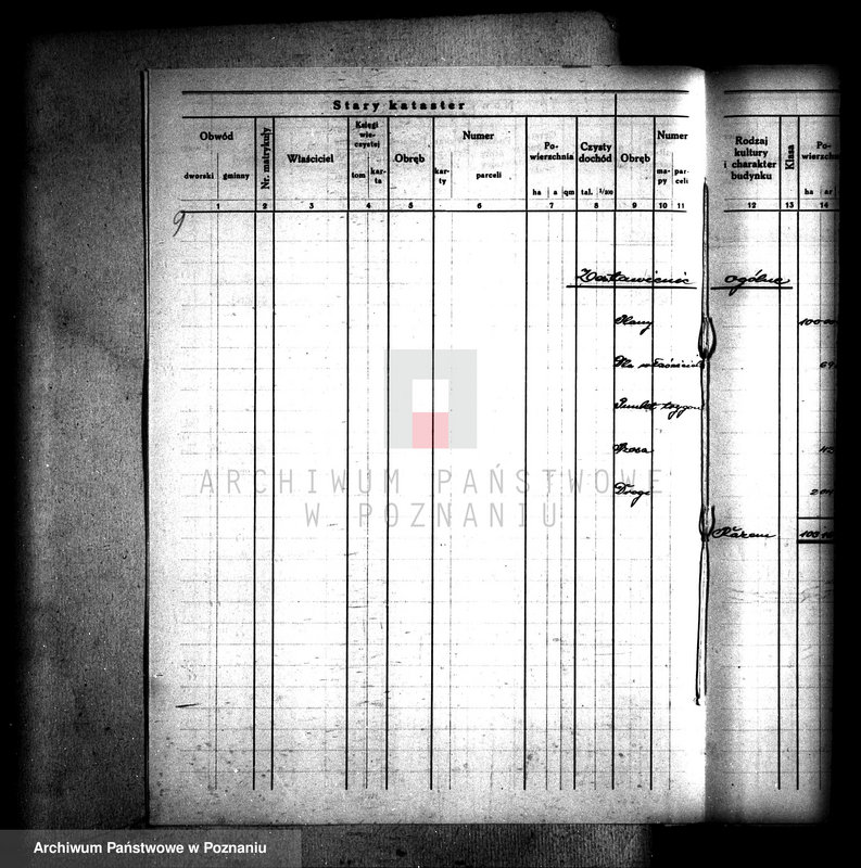Obraz 13 z jednostki "Ostateczny rejestr pomiarowy obrębu Chrząstowo"
