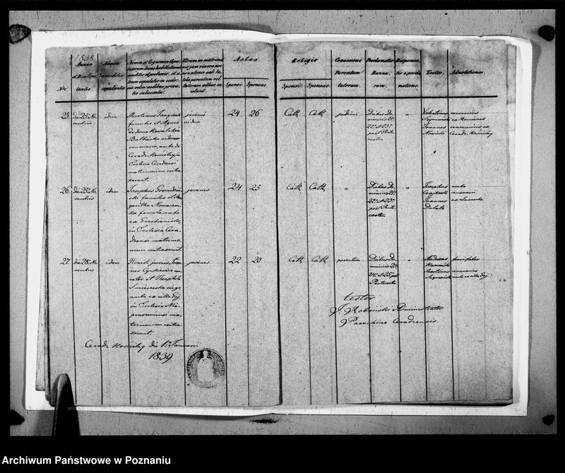 Obraz 11 z jednostki "Liber baptisatorum, copulatorum, mortuorum"