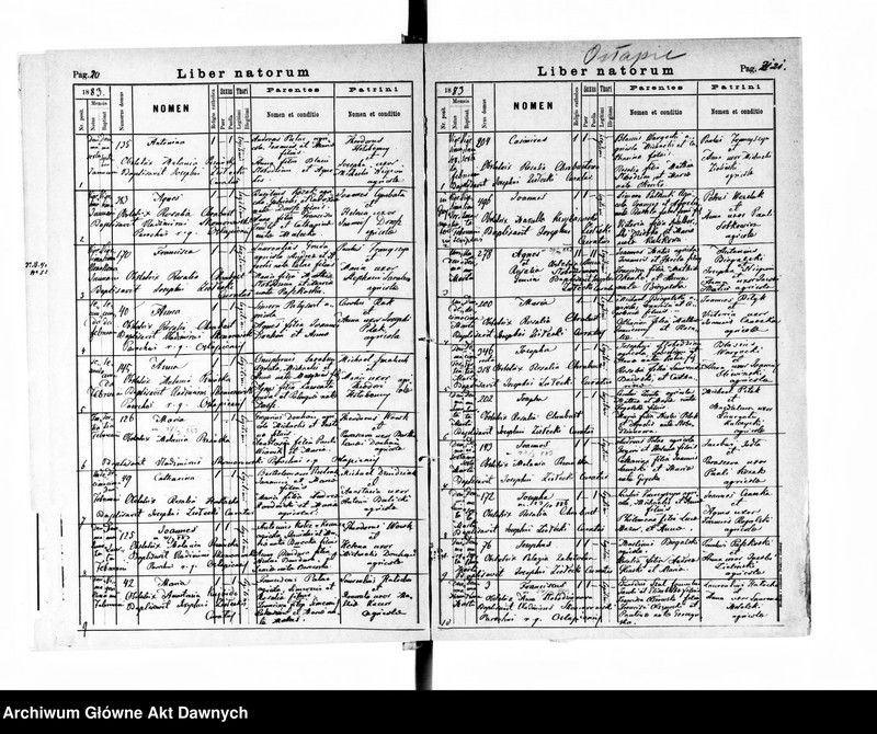 image.from.unit.number "Parafia: Grzymałów. Dekanat: Skałat. Księga metrykalna urodzeń dla wsi Ostapie*."