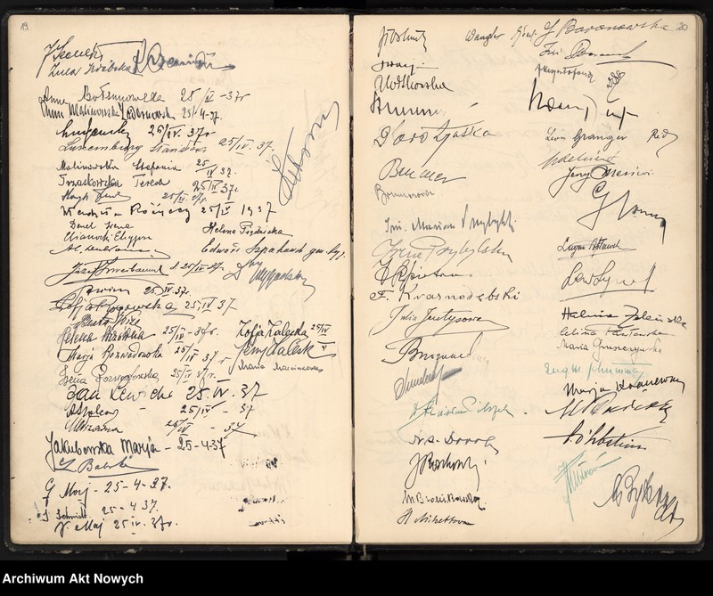 image.from.unit.number "Genialnemu Wirtuozowi Ignacemu Paderewskiemu w hołdzie - widzowie filmu "Sonata Księżycowa". Warszawa, kino "Cassino" 1937 (List dyrekcji kina, album podpisów widzów)"