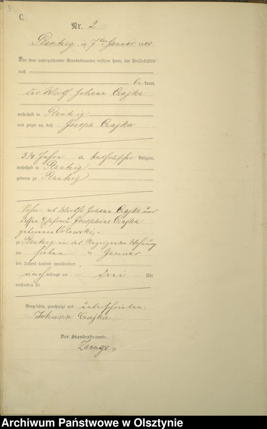 image.from.unit.number "Sterbe-haupt-Register Nr 1 - 23"