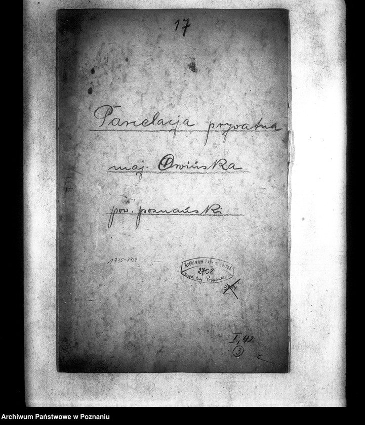 Obraz 4 z jednostki "Parcelacja prywatna majątku Owińska powiatu poznańskiego"