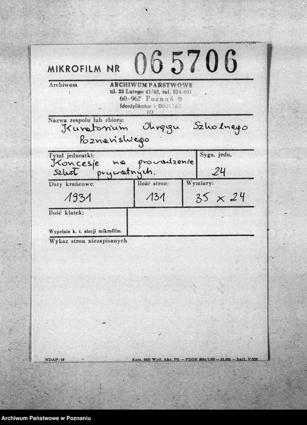 Obraz 2 z jednostki "Koncesje na prowadzenia szkół prywatnych"