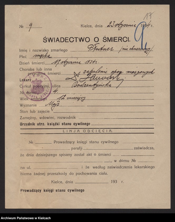 image.from.unit.number "Załączniki do akt zgonu Okręgu Bożniczego Kielce za rok 1934"