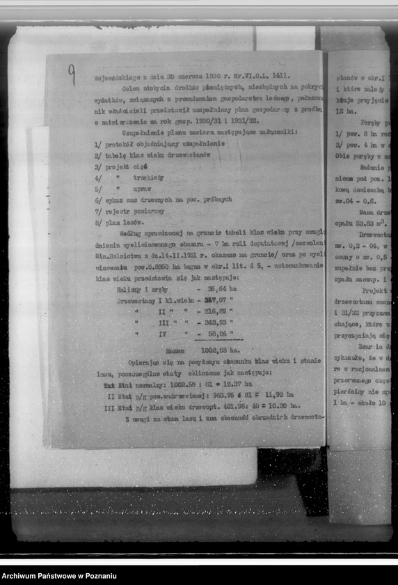 Obraz 13 z jednostki "Sprawa zatwierdzenia uzupełnienia planu gospodarstwa leśnego dla obciążonych służebnościami lasów majątku Biała-Królikowska powiatu konińskiego"