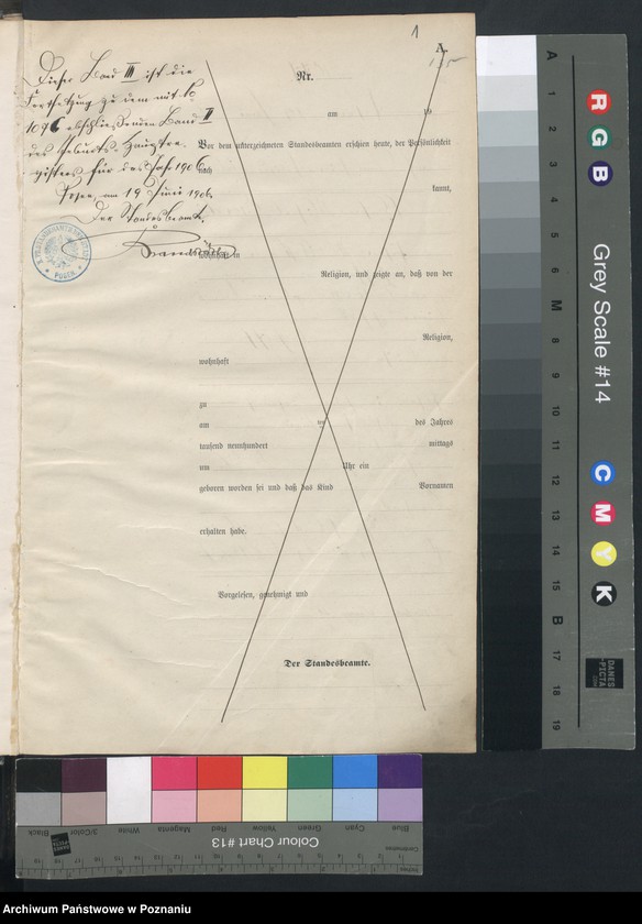 Obraz 3 z jednostki "Księga miejscowa urodzeń"