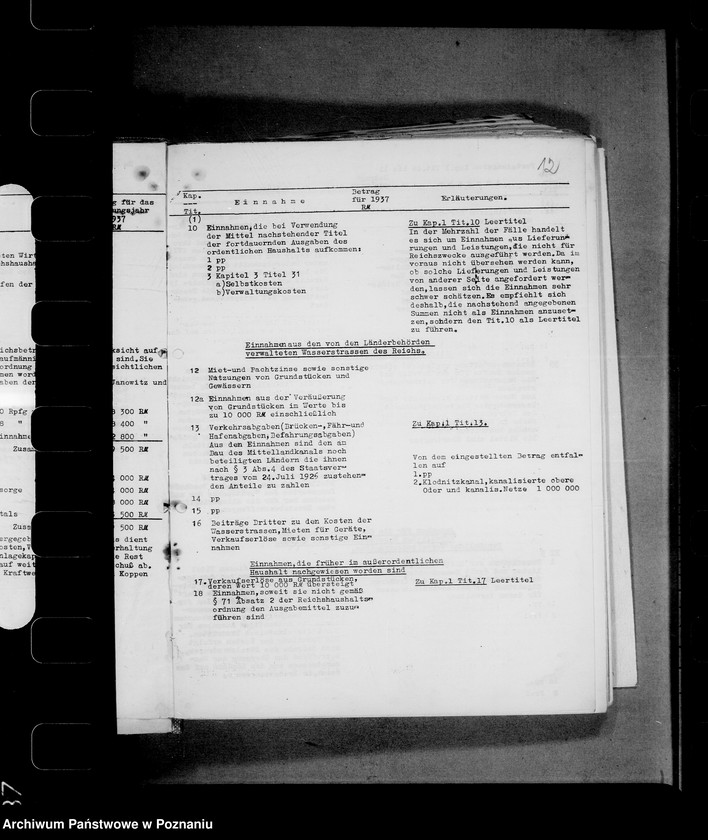 Obraz 16 z jednostki "Auszüge aus Haushaltsplänen, Kassenanschläge, Kassenabschlüsse etc."