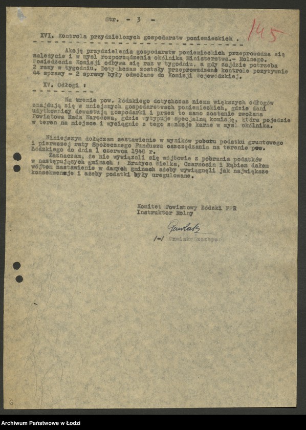 Obraz 7 z jednostki "Sprawozdania instruktora [rolnego z działalności]"