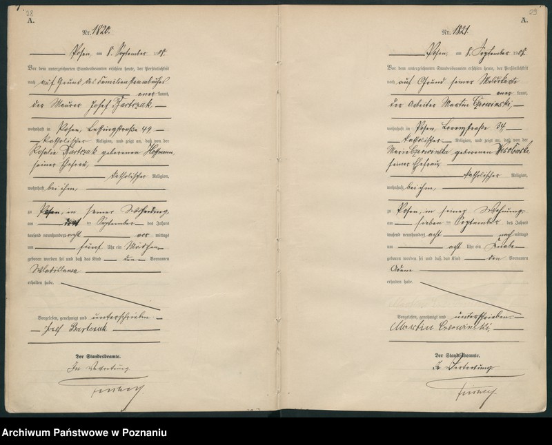 Obraz 17 z jednostki "Księga miejscowa urodzeń tom IV-V [Rejestr główny urodzeń]"