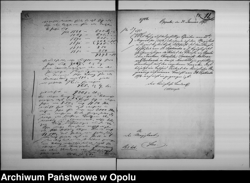 Obraz 15 z jednostki "Acta des Magistrats zu Oppeln betreffend die Ablösung der Mauthe auf der Falkenberg-Krappitzerstrassa resp. Bau 1 Staats-chausse v[on] Oppeln über Proskau [Prószków] nach dem Neustädter Kreise"