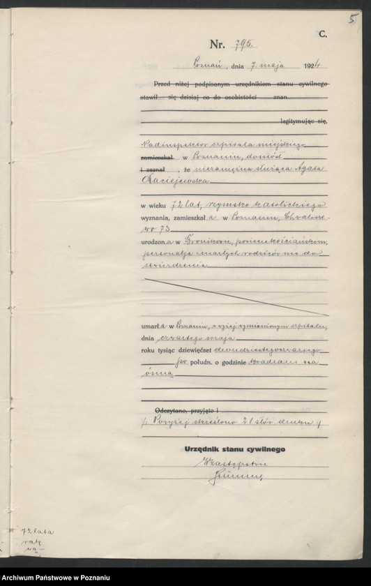 image.from.unit.number "Księga miejscowa zgonów tom II [Rejestr główny zgonów]"