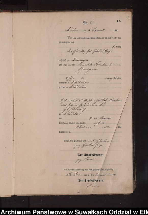 image.from.unit.number "Sterbe-Neben-Register des Preussischen Standes-Amtes Stasswinnen Kreis Loetzen"