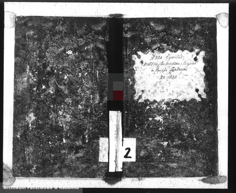 image.from.unit.number "Akta Cywilne Małżeństw, Urodzeń i Zejścia w Parafii Zakrzów R-u 1822"