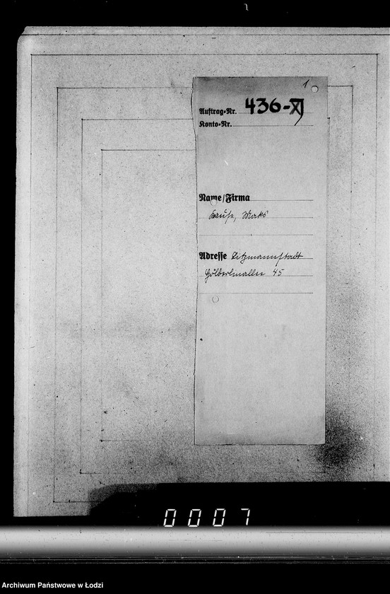 Obraz 5 z jednostki "J[uden] 436-450 [Wnioski Żydów z Getta o zwrot należności za pracę lub towar wzięty na kredyt]"