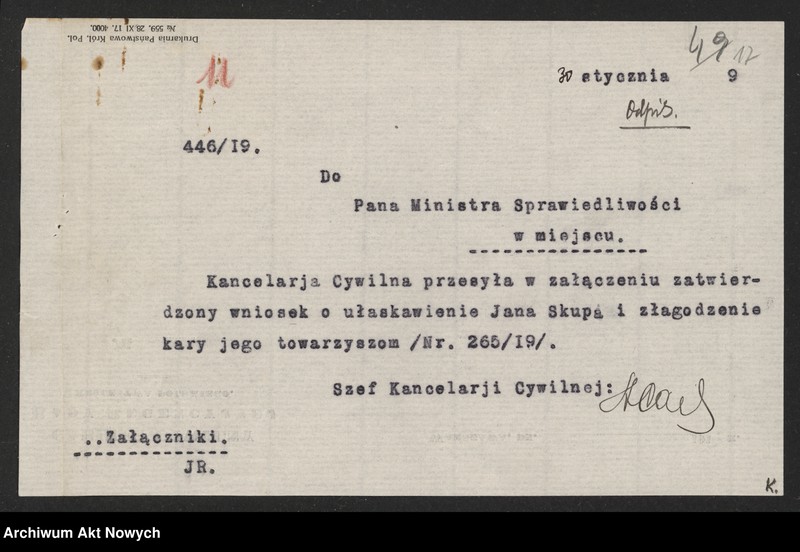 image.from.unit.number "Ułaskawienia z b. Kongresówki - uwzględnione, dotyczące: zabójstw, dzieciobójstwa, uszkodzeń ciała, znieważenia, rozboju, lichwy, krzywoprzysięstwa, kradzieży w latach 1916 - 1917 z pociągów prowiantowych zdążających na front wschodni, nielegalnego posiadania broni i gorzelnictwa."