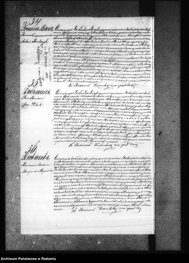 image.from.unit.number "[Duplikat akt urodzonych, zaślubionych i zmarłych parafii Głowaczów za 1884 rok]"