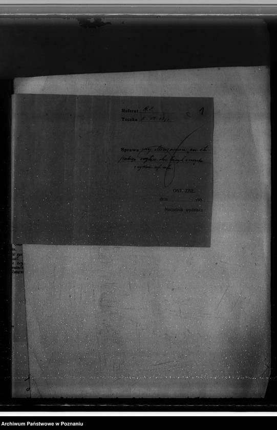 Obraz 5 z jednostki "Majątek Mieczownica powiat koniński wyłączenie obszarów leśnych w związku z wykonaniem reformy rolnej"