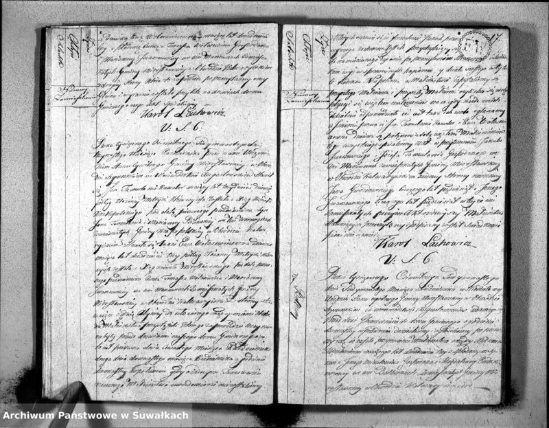 image.from.unit.number "Akta Zaszlubionych Gminy Mirosławskiey Na rok 1817"