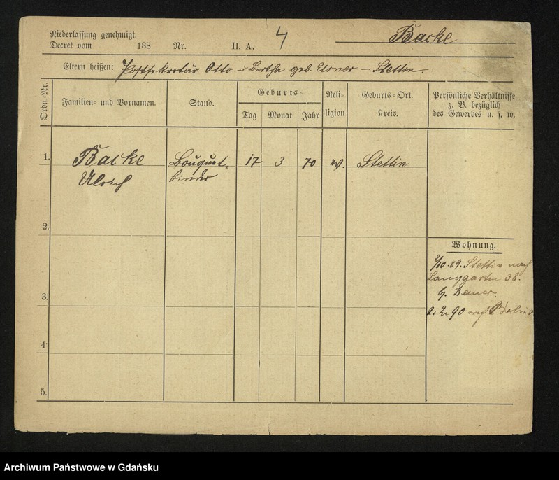 image.from.unit.number "Karty meldunkowe: Baciniewski - Baeck"