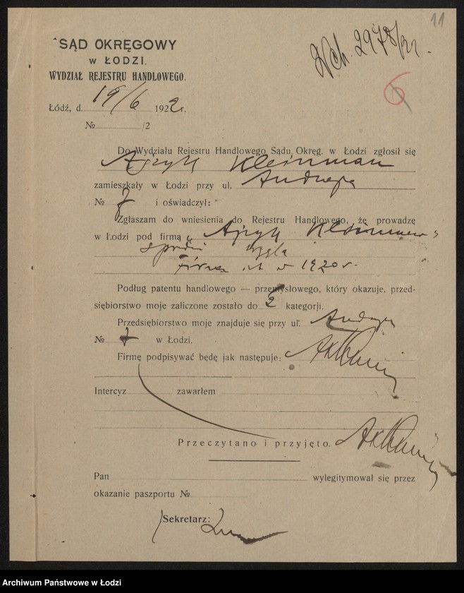 Obraz 13 z jednostki "Ajzyk Kleinman – sprzedaż węgla"