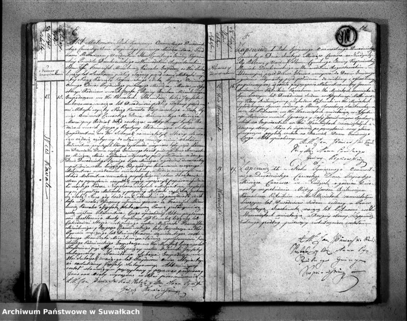 image.from.unit.number "Akta Zaślubionych Stanu Cywilnego Gminy Kopciowskiey na Rok 1824."