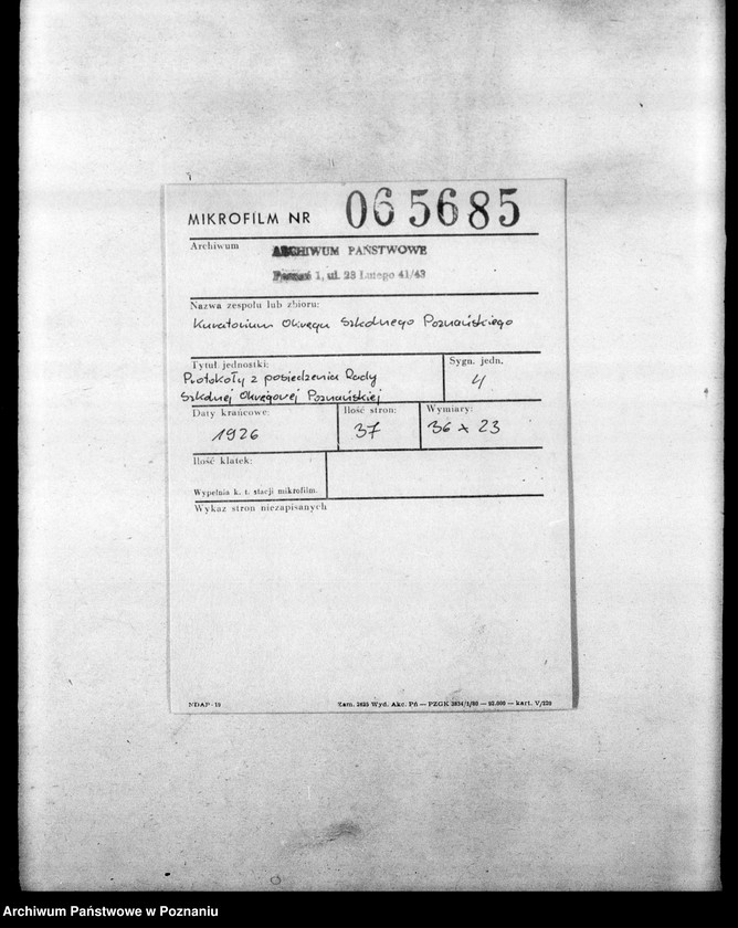 Obraz 2 z jednostki "[Protokoły z posiedzenia Rady Szkolnej Okręgowej Poznańskiej]"