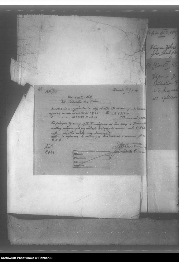 Obraz 15 z jednostki "Przerachowanie hipoteki ciążącej na nieruchomości Rojewo karta 77 Franciszek Zieliński"