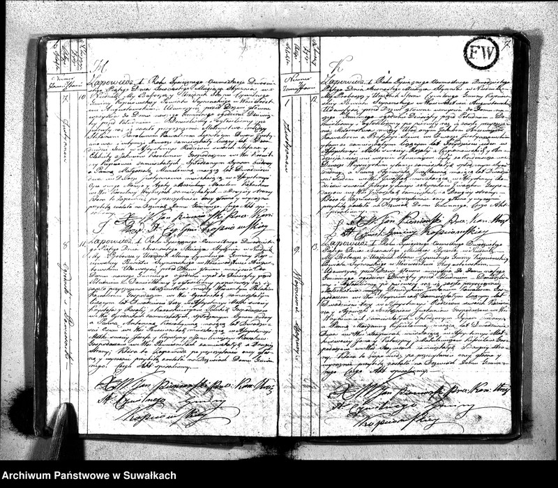 image.from.unit.number "Akta Zaślubionych Gminy Kopciowskiey Urzędnika Stanu Cywilnego na Rok 1825"