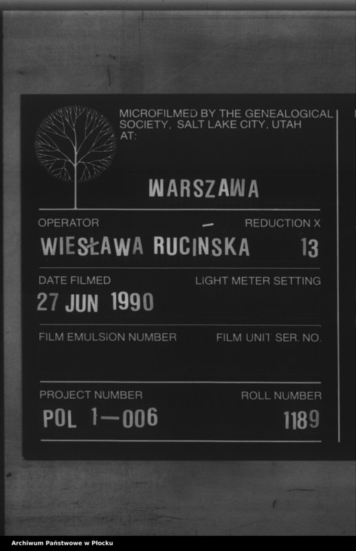 Obraz 1 z jednostki "Akta urodzeń, małżeństw i zgonów"