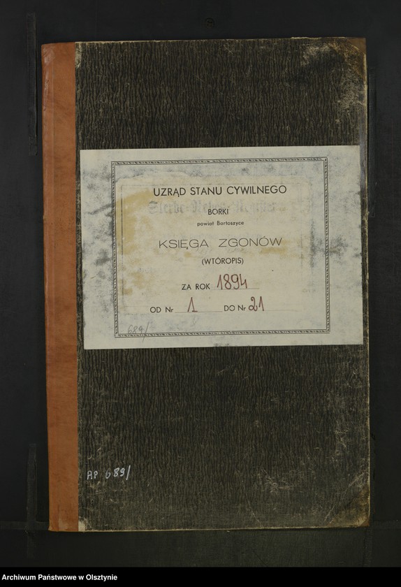 image.from.unit.number "Sterbe-Neben-Register Nr 1 - 21"
