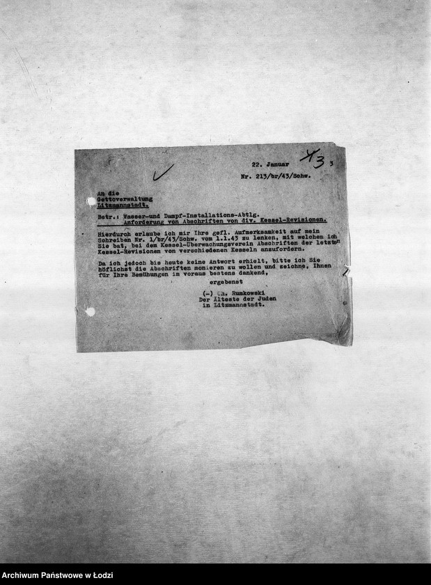 Obraz 6 z jednostki "Metall-Abteilung [Produkcja i zapotrzebowanie materiałów dla resortu pracy]"