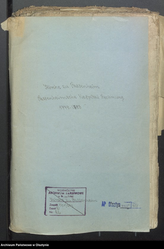 image.from.unit.number "Passenheimsche Hospital-Rechnung"