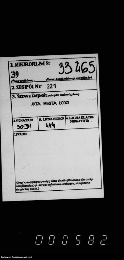 Obraz 2 z jednostki "Ob otkrytji novych ulic po zemljam prisoedinennym k gorodu Lodzi"