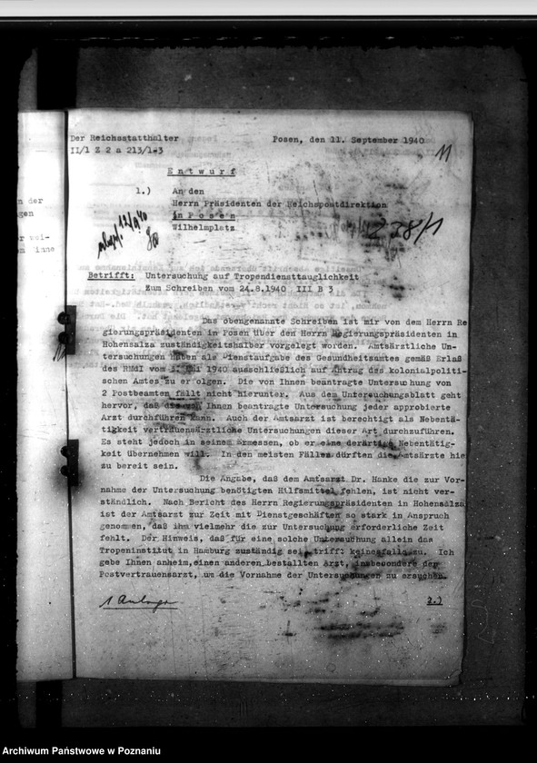 Obraz 15 z jednostki "Tropendiensttauglichkeit. Erholungsfürsorge für Volksdeutsche. Untersuchung der Leistungspolen durch die Gesundheitsämter. Tauglichteitsuntersuchung für das Lehramt."