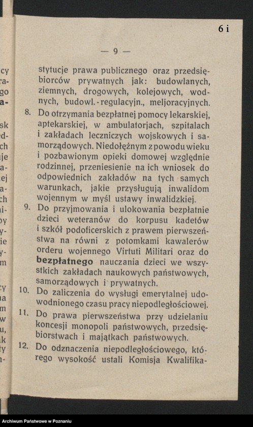 Obraz 20 z jednostki "Prezes Okręgu [korespondencja, protokoły, sprawozdania] Związku Weteranów Powstań Narodowych i Związku Powstańców Wielkopolskich."