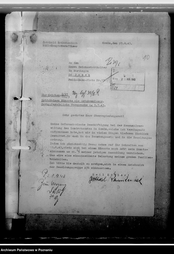 Obraz 14 z jednostki "Rauschenbach, Gotthold - komisarz obwodowy"