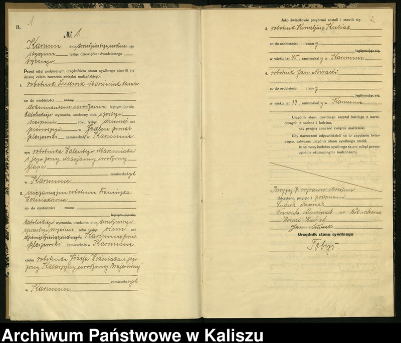 Obraz 4 z jednostki "[Księga małżeństw]"