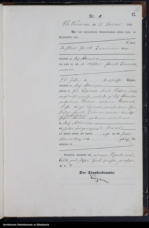 image.from.unit.number "Sterbe-Haupt-Register Nr 1 - 24"