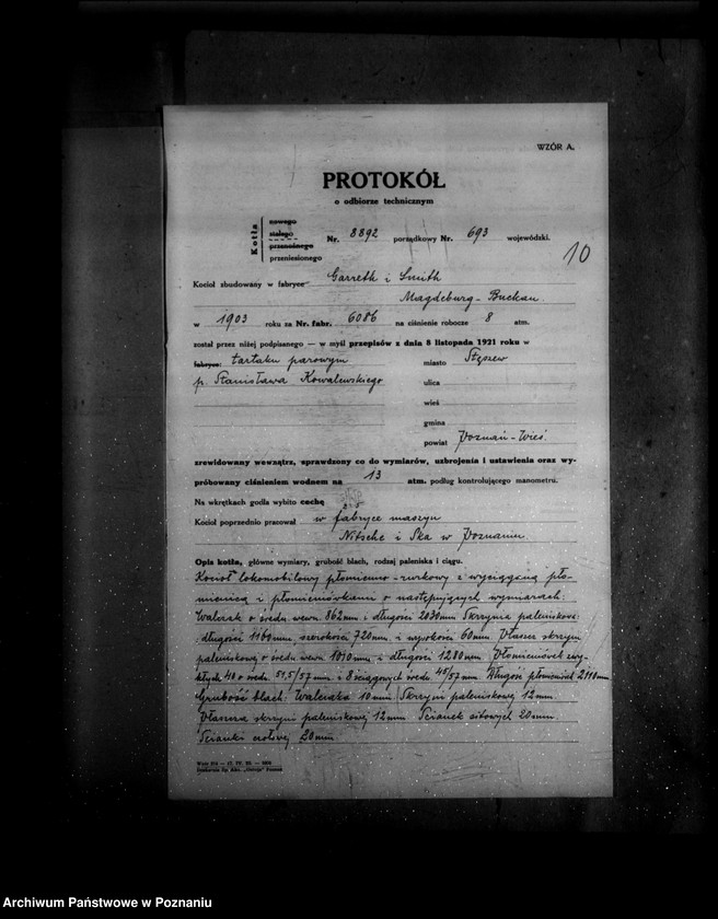 Obraz 15 z jednostki "Tartak parowy w Stęszewie powiat poznański nr woj. 693"