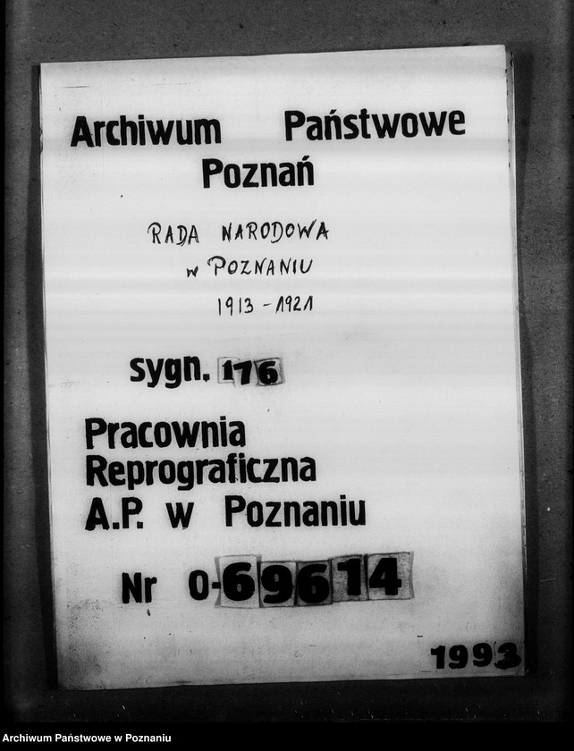 Obraz 1 z jednostki "Korespondencja różna - miedzy innymi sprawozdanie z posiedzenia Komitetu Politycznego w Berlinie, wnioski o subwencję dla Gazety Olsztyńskiej, protest profesora Eugeniusza Romera odnośnie objęcia jedynie Królestwa Polskiego nazwą Polski (nr 482), listy dra Celichowskiego"