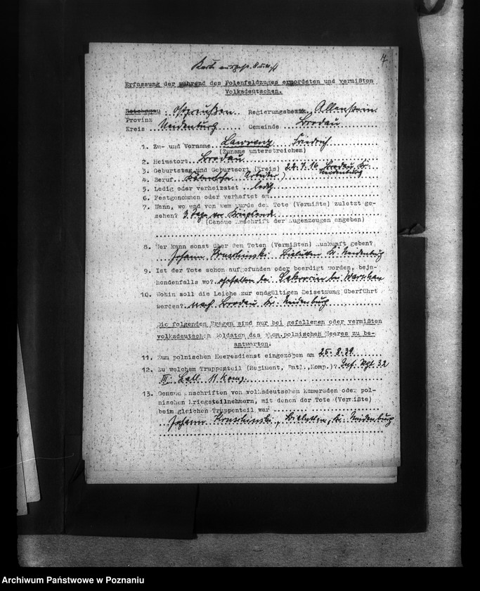 Obraz 11 z jednostki "Amtliche Meldungen Kreis Neidenburg (Nidzica)"